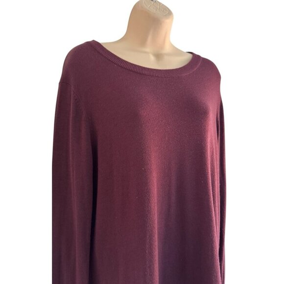 Lululemon Bring It Backbend Burgundy Open Back Sweater Cashmere Blend Sz 8 / 10 - Picture 4 of 10